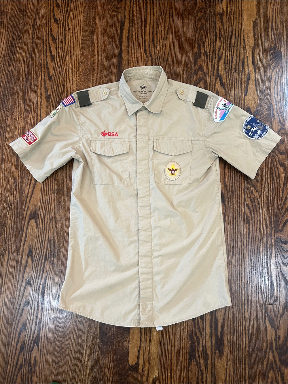 Boy Scouts of America Khaki Shirt with Badges